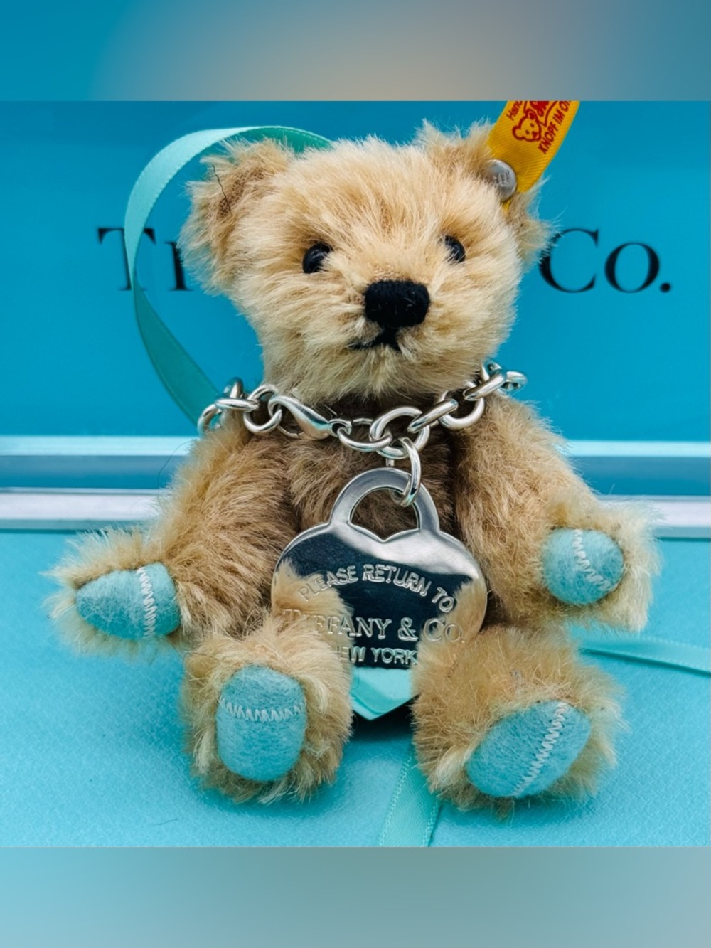 Return To Tiffany Co Retired SS XL RTT Charm Bracelet 8” EUC - Picture 8 of 8